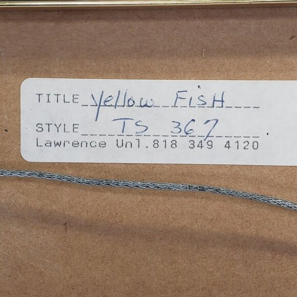 Lawrence Unlimited Whimsy Fish Cut Out Folk Art Framed - Picture 4 of 4